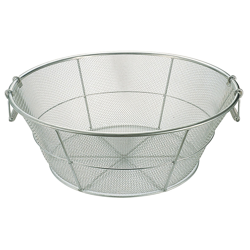18-8底平揚げザル 細目 65cm 1個（ご注文単位1個）【直送品】
