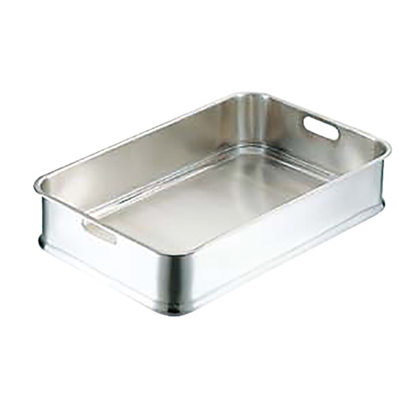 IKD 18-8抗菌給食バット 手穴明 1個（ご注文単位1個）【直送品】