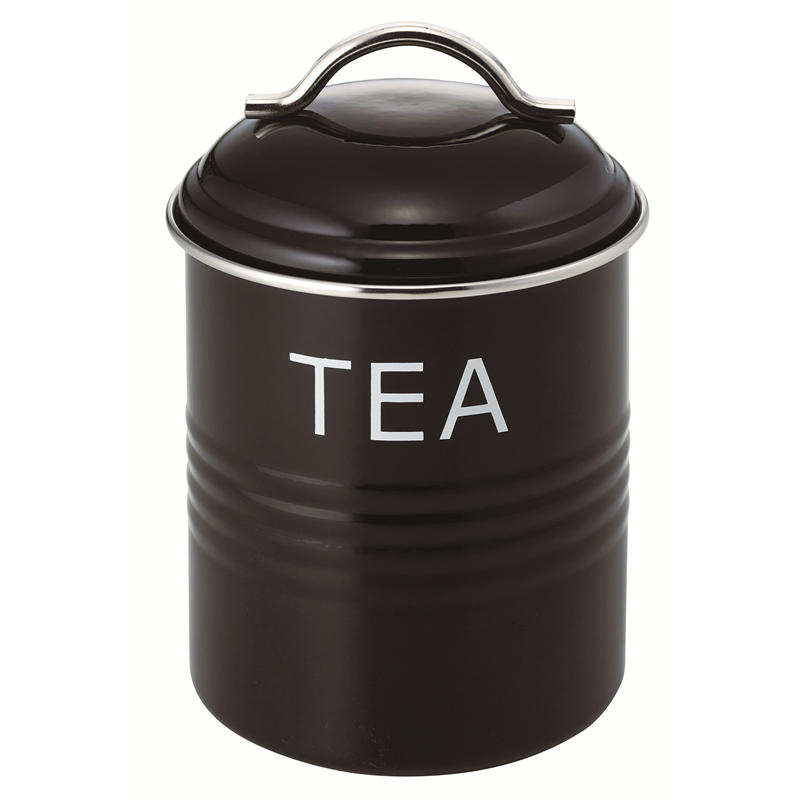 バーネットキャニスター 黒 TEA 1個(ご注文単位1個)【直送品】