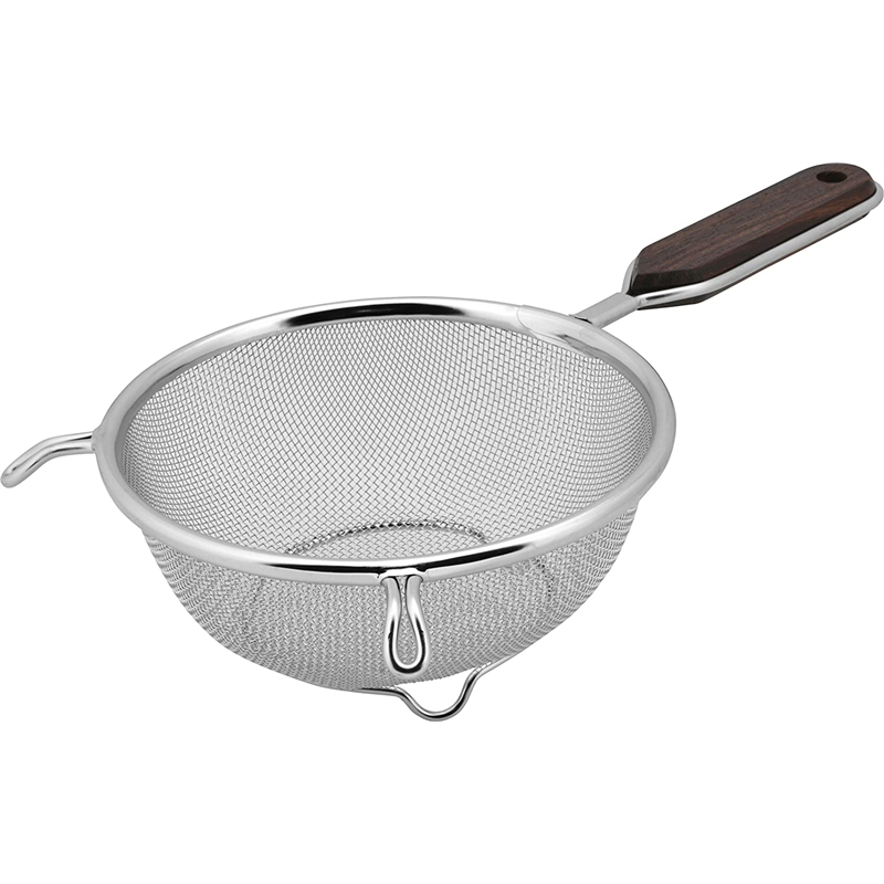 ダイアナ 木柄ストレーナーS足付19cm 1個(ご注文単位1個)【直送品】