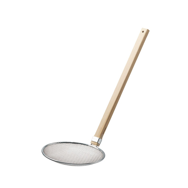 TS 木柄そば揚 厚網 18cm 10142 1個(ご注文単位1個)【直送品】