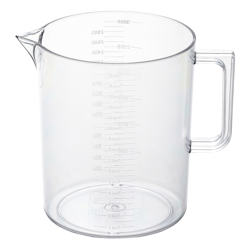 №624 メジャーカップ3L ポリカーボネイト 1個(ご注文単位1個)【直送品】