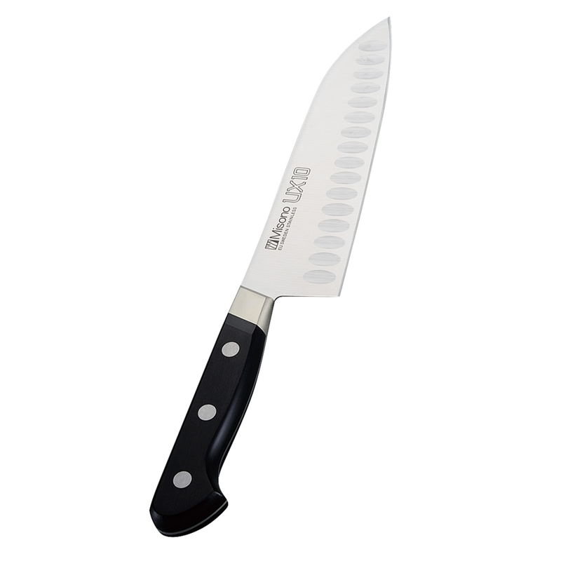 ミソノUX10 ツバ付三徳サーモン18cm №751 1個(ご注文単位1個)【直送品】