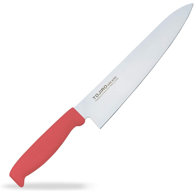 TOJIROカラー牛刀 21cm レッド F-166R 1個（ご注文単位1個）【直送品】