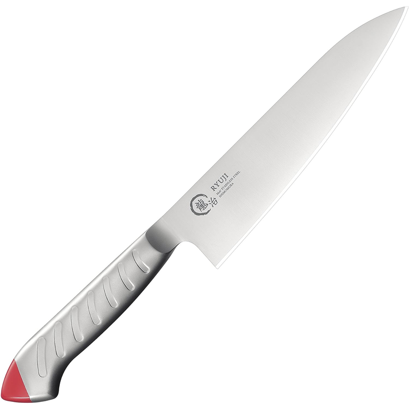 龍治 ステンカラー 牛刀 240mm 赤 RYS-15R 1個(ご注文単位1個)【直送品】