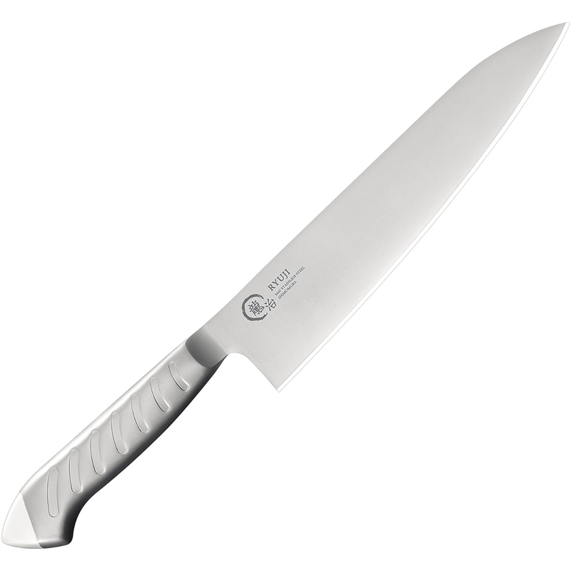 龍治 ステンカラー 牛刀 300mm 白 RYS-17W 1個(ご注文単位1個)【直送品】