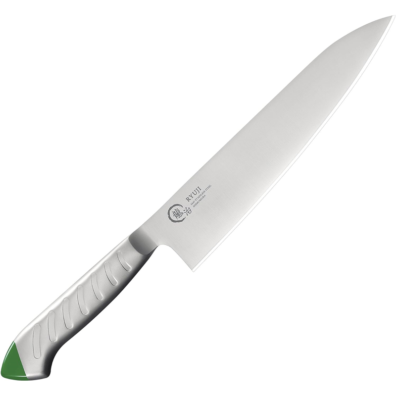 龍治 ステンカラー 牛刀 300mm 緑 RYS-17G 1個(ご注文単位1個)【直送品】
