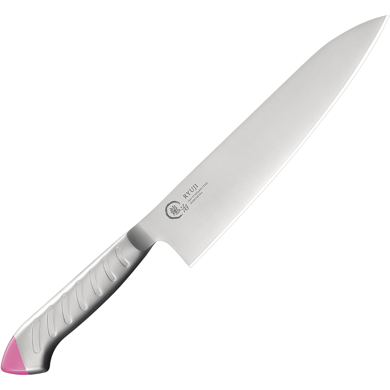 龍治 ステンカラー 牛刀 300mm 桃 RYS-17P 1個(ご注文単位1個)【直送品】