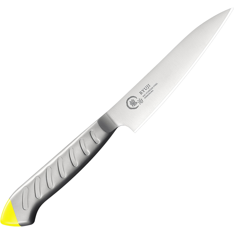 龍治 ステンカラー ペティ 150mm 黄 RYS-20Y 1個(ご注文単位1個)【直送品】