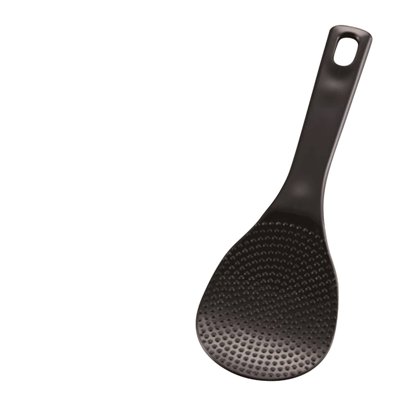 158AB ポコポコしゃもじ24cm(黒)ヘッター付 1個(ご注文単位1個)【直送品】