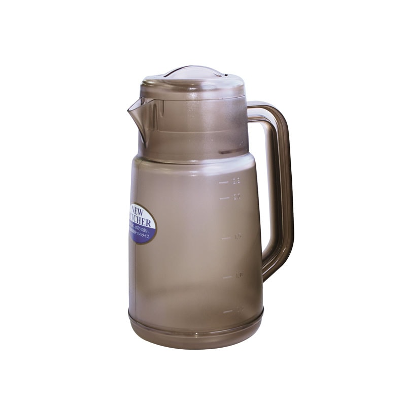 ポリカーボネイト ニューピッチャーST 2.2L ブラウン 1個(ご注文単位1個)【直送品】