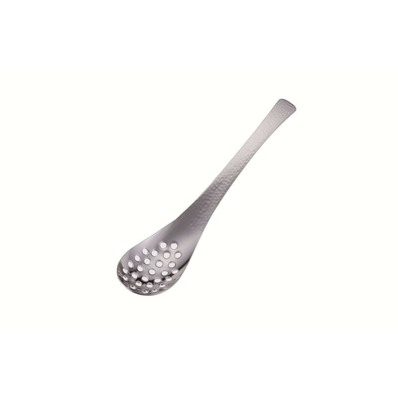 18-8宴(Utage)槌目レンゲスプーン 中 R-6穴明 1個(ご注文単位1個)【直送品】