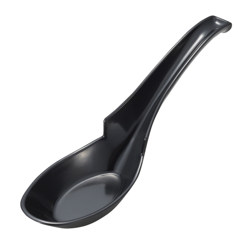 C-74 ラーメンレンゲスプーン (黒) 1個(ご注文単位1個)【直送品】
