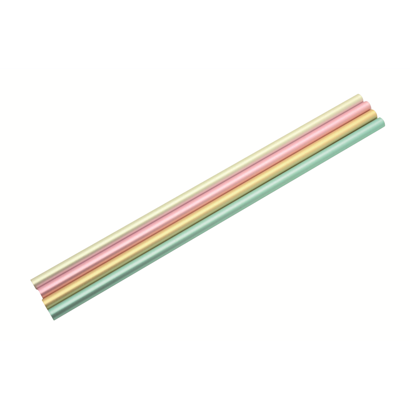 アルミ クールストロー ピンク (10本入) 1個（ご注文単位1個）【直送品】