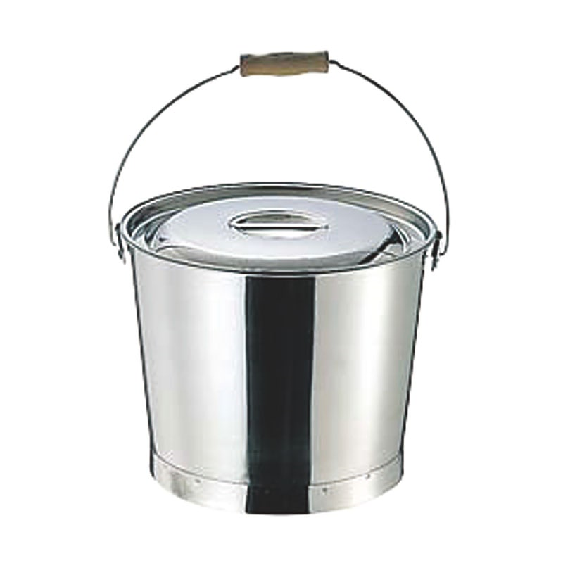 18-8プレスバケツ フタ 15L用 1個（ご注文単位1個）【直送品】