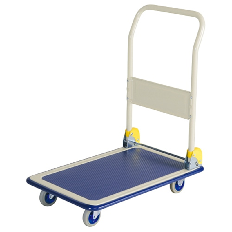 NHT-101小型スチール台車(ハンドル折畳式) 1個(ご注文単位1個)【直送品】