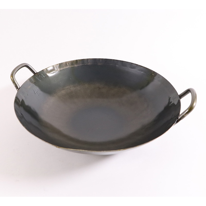 鉄打出中華鍋1.2mm(取手溶接)45cm 1個(ご注文単位1個)【直送品】