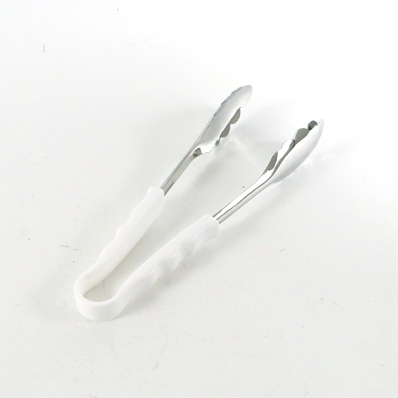 カラー万能トングPP柄小ホワイト 1個(ご注文単位1個)【直送品】