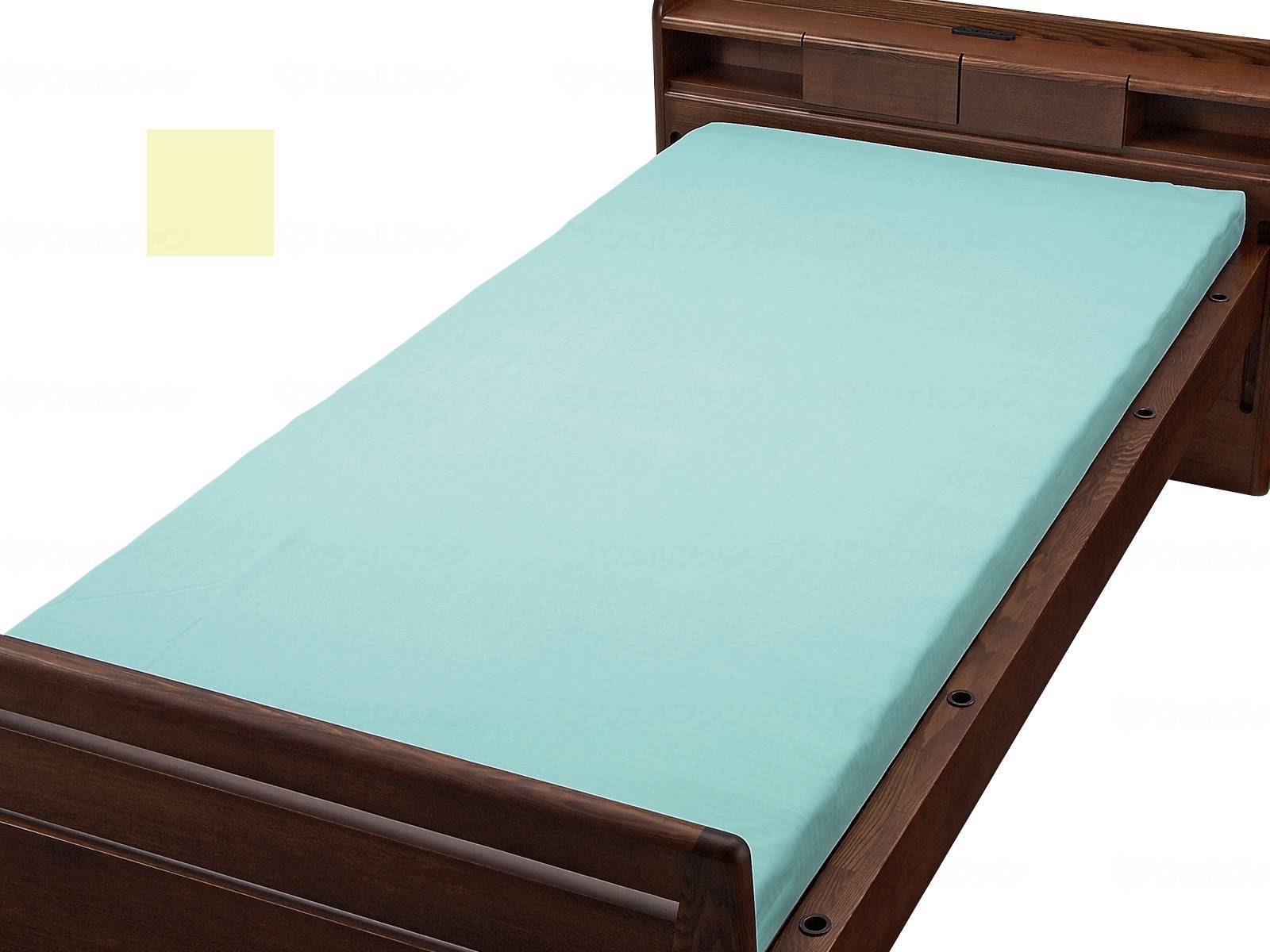 ウェルファン マットレス用ニット防水シーツ　95×195×10cm クリーム W 1個（ご注文単位1個）【直送品】