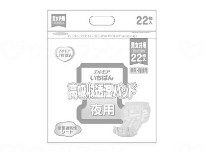 ウェルファン Gいちばん高吸収透湿パッド 男女共用/袋 1個(ご注文単位1個)【直送品】