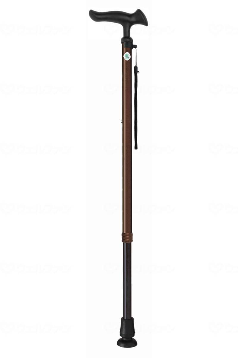 ウェルファン かるがもE22　伸縮 ブラウン 1個（ご注文単位1個）【直送品】
