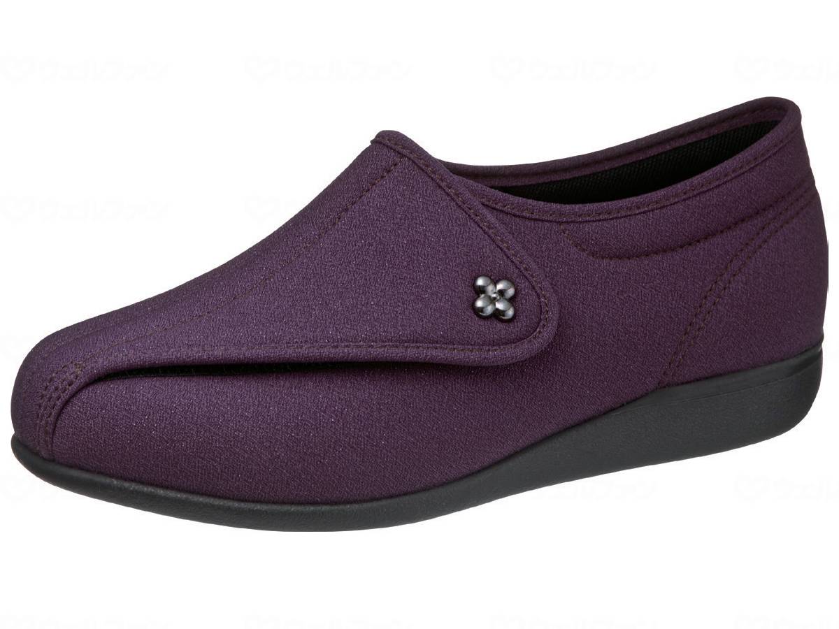 ウェルファン 快歩主義L011-5E/パープルラメ/25.0cm 1個（ご注文単位1個）【直送品】