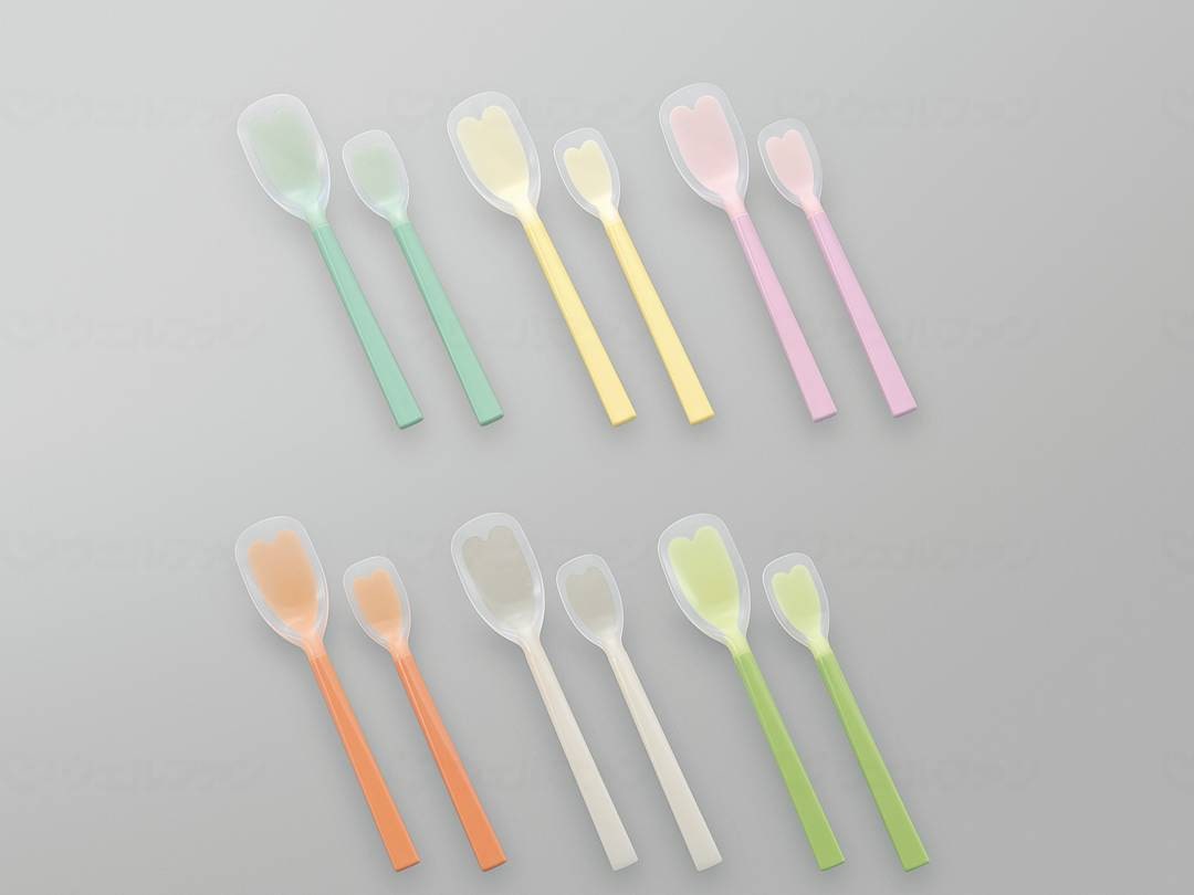 ウェルファン ソフトゴムスプーン 大/オレンジ 1個（ご注文単位1個）【直送品】