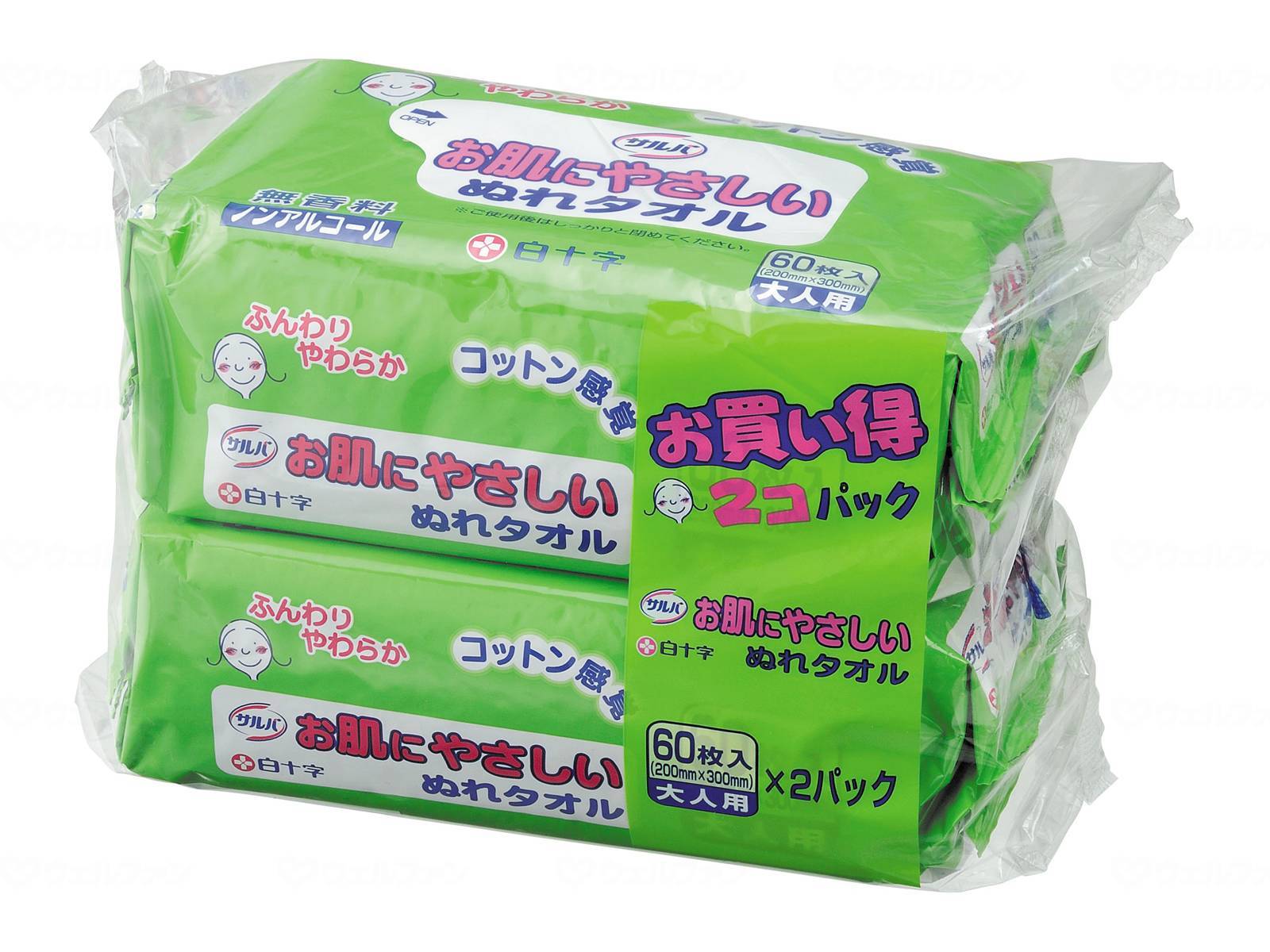 ウェルファン サルハお肌にやさしいぬれタオル/袋 1個（ご注文単位1個）【直送品】