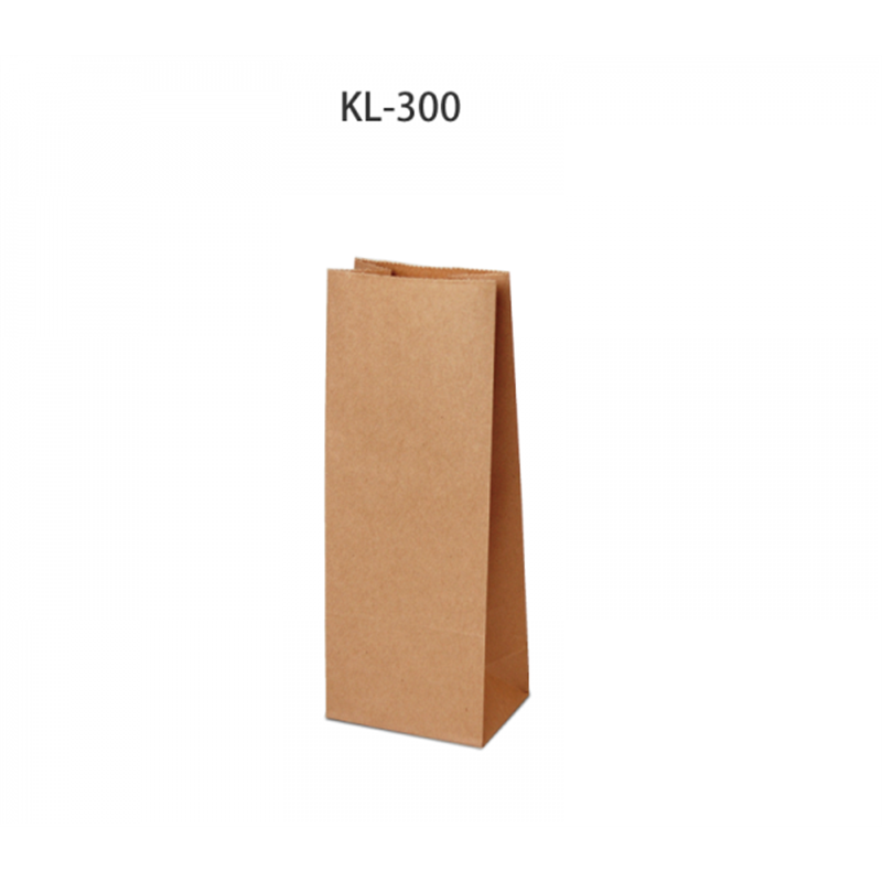 ニコノス クラフトラミネート角底袋 無地 300g KL-300-E 100枚入/袋(ご注文単位10袋)【直送品】