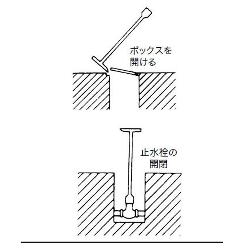 KVK 2300943 止水栓キー パック有 PG7 1個(ご注文単位1個)【直送品】