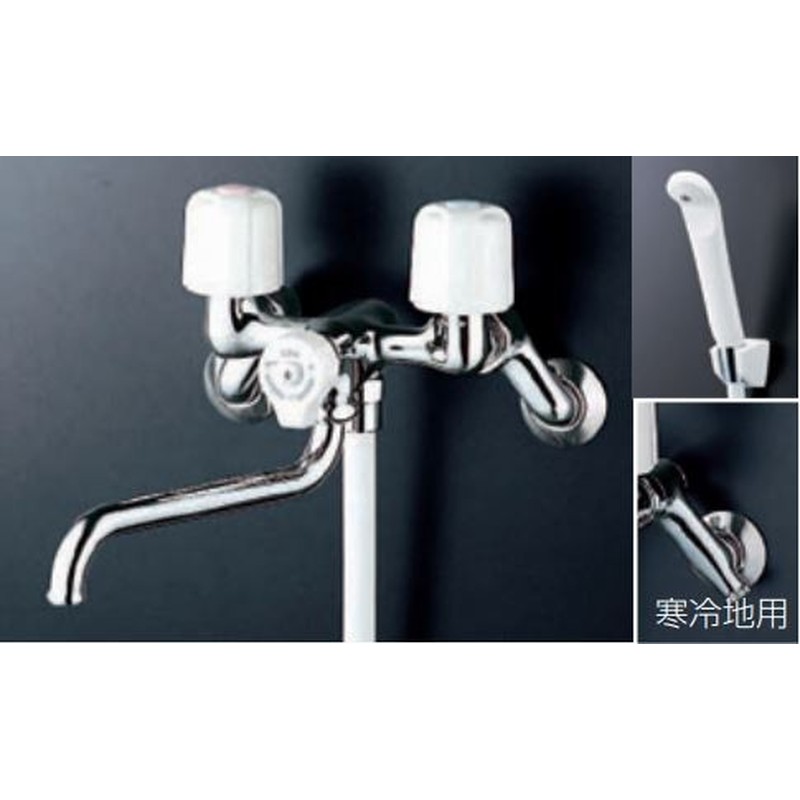 KVK 2302279 止水2ハンドルシャワー240 KF100N2WR24 1個(ご注文単位1個)【直送品】