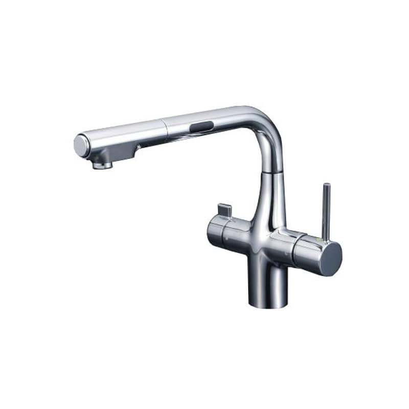 KVK 2302619 ビルトイン浄水器用シングルシャワー付混合栓 KM6131SCECHS 1個(ご注文単位1個)【直送品】