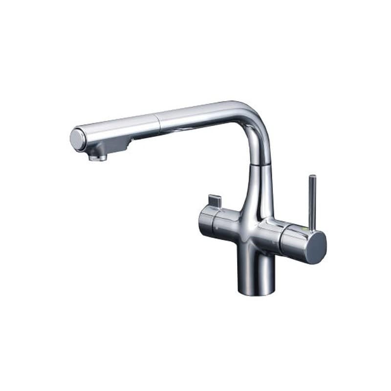KVK 2302623 ビルトイン浄水器用シングルシャワー付混合栓 KM6121SCECHS 1個（ご注文単位1個）【直送品】