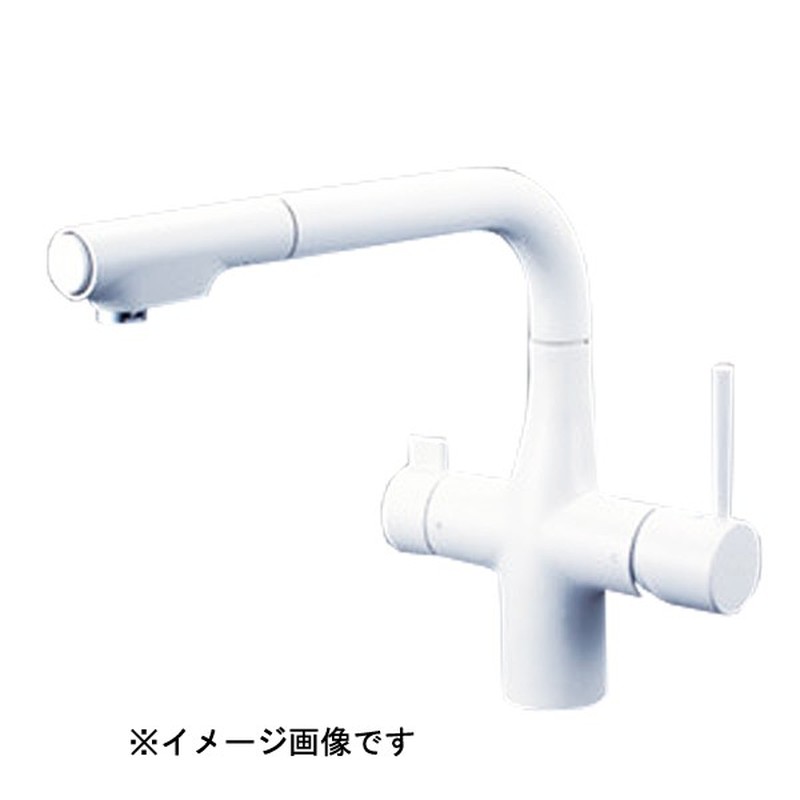 KVK 2302927 ビルトイン浄水器用シングルシャワー付混合栓 MWH KM6121ECM4 1個(ご注文単位1個)【直送品】