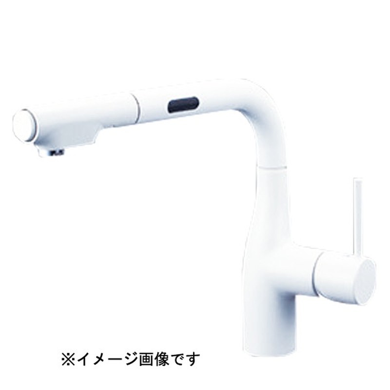 KVK 2302920 シングルシャワー付混合栓 マットホワイト KM6111ECM4 1個(ご注文単位1個)【直送品】