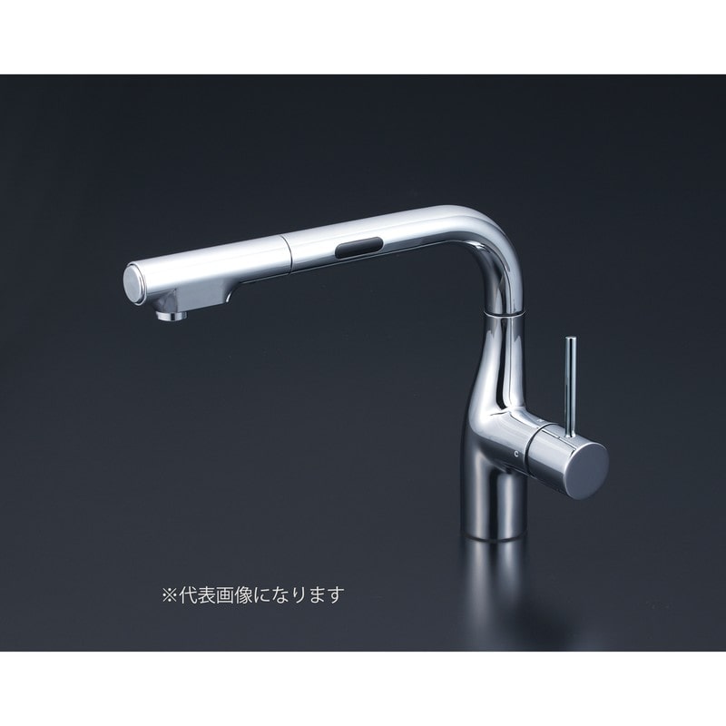 KVK 2302632 流し台用シングルレバー式シャワー付混合栓 寒冷地 KM6111ZECHS 1個(ご注文単位1個)【直送品】