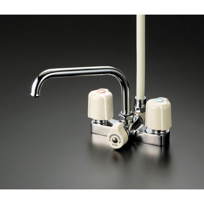 KVK 2300247 デッキ2ハンドルシャワー300mmP付 KF14ER3 1個(ご注文単位1個)【直送品】
