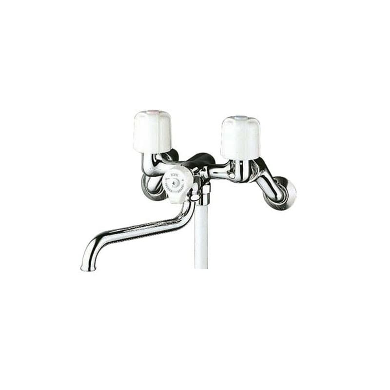 KVK 2300270 止水2ハンドルシャワー240mmP付 KF100N2R24 1個（ご注文単位1個）【直送品】