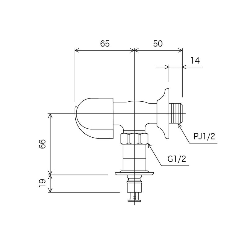 KVK 2300153 洗濯水栓とめるぞう 止水 K115CP2J 1個(ご注文単位1個)【直送品】
