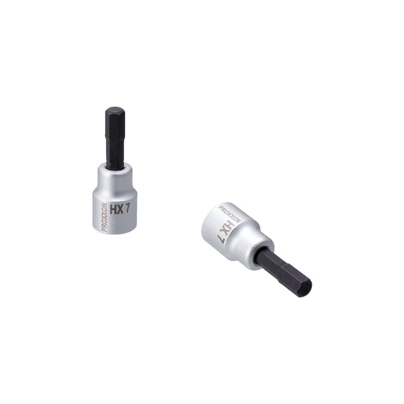 PROXXON 428619 ヘックスビットソケット 3/8 ショート 7mm #83579 1個（ご注文単位1個）【直送品】