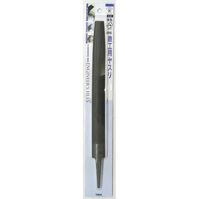 TSUBOSAN 4343684 鉄工用ヤスリ 平 中目 300mm #342631 1個(ご注文単位1個)【直送品】