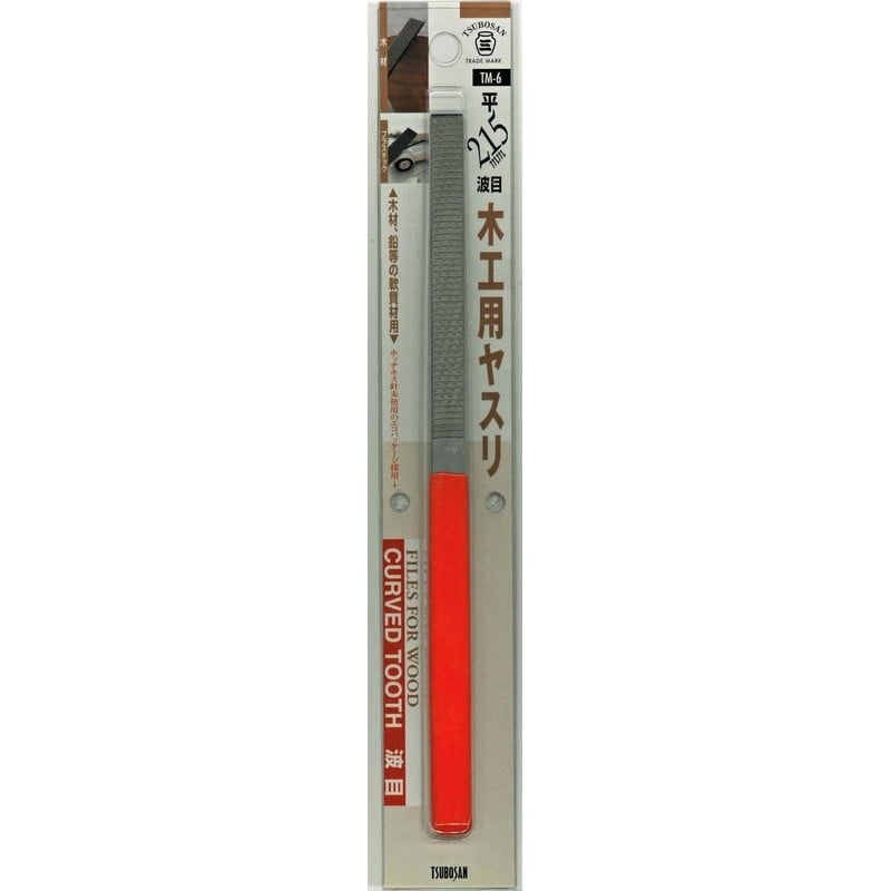 TSUBOSAN 4343709 共柄木工用ヤスリ 平 鬼目 110mm #342854 1個（ご注文単位1個）【直送品】