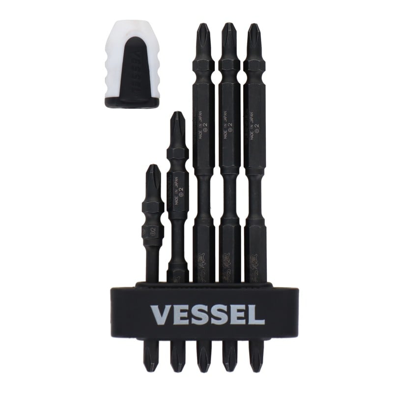 VESSEL 4348577 黒艦ビット 巧 +2×65mm 1本+2×82mm #558924 1個(ご注文単位1個)【直送品】