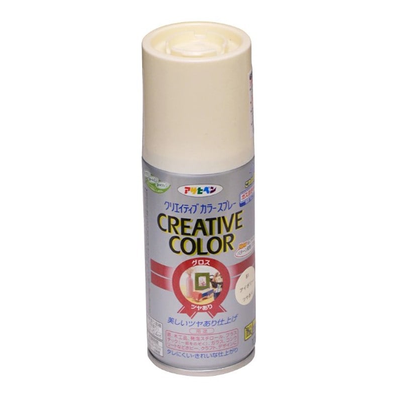 アサヒペン 901271 クリエイティブカラースプレー100mL アイボリー 1個（ご注文単位1個）【直送品】