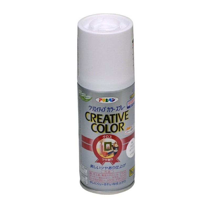 アサヒペン 901275 クリエイティブカラースプレー100mL グロスWH 1個（ご注文単位1個）【直送品】