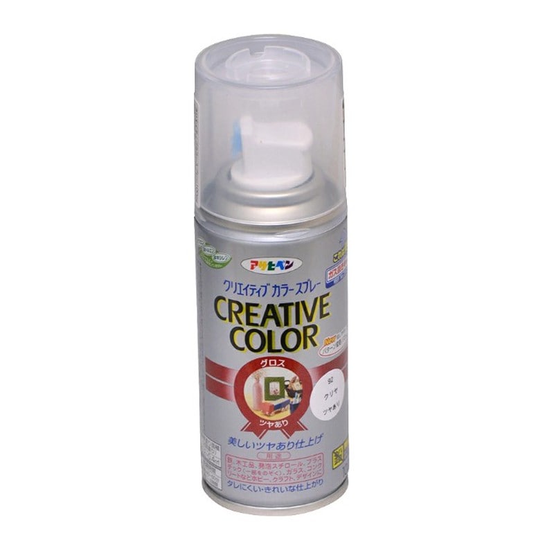 アサヒペン 901281 クリエイティブカラースプレー 100mL クリヤ 1個（ご注文単位1個）【直送品】