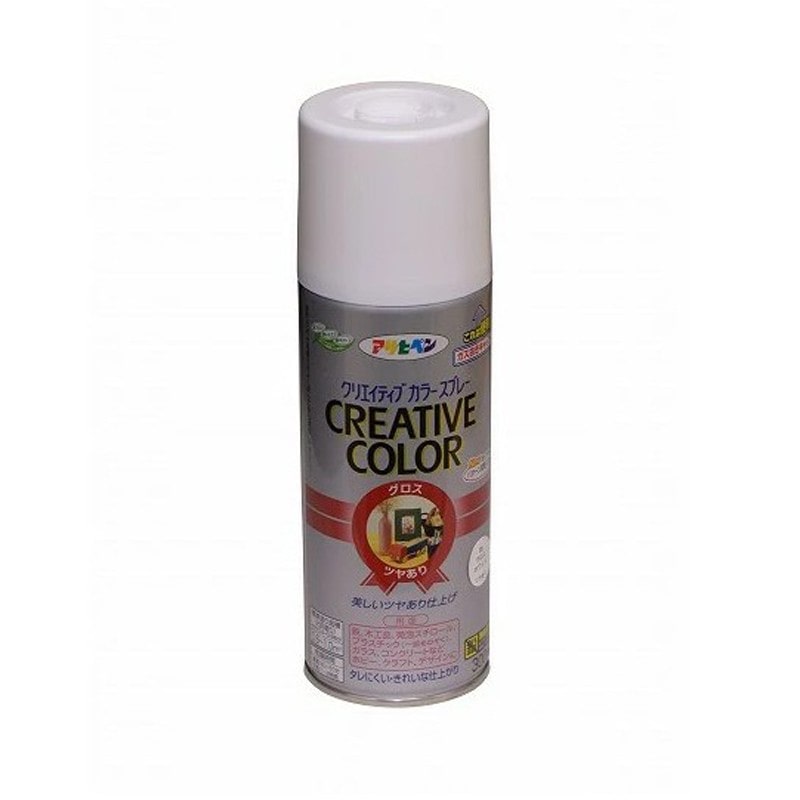 アサヒペン 901427 クリエイティブカラースプレー300mL グロスWH 1個（ご注文単位1個）【直送品】