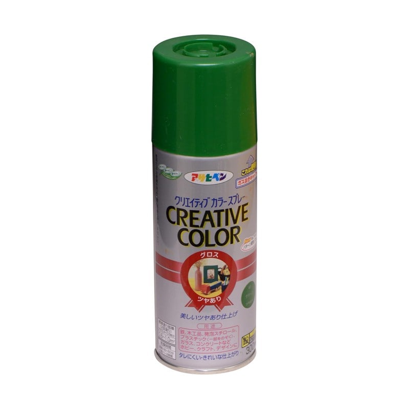 アサヒペン 901442 クリエイティブカラースプレー 300mL グリーン 1個（ご注文単位1個）【直送品】