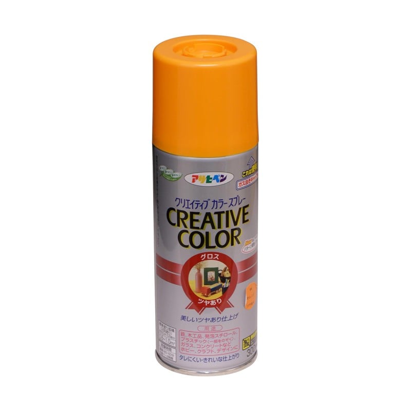 アサヒペン 901450 クリエイティブカラースプレー 300mL オレンジ 1個（ご注文単位1個）【直送品】