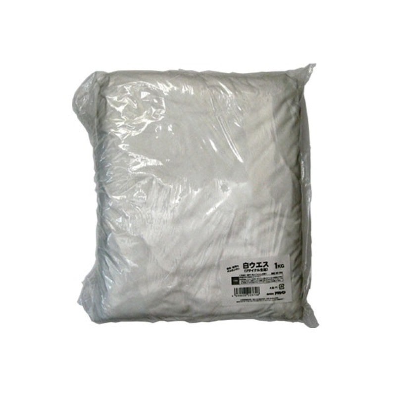 アサヒペン 9016324 白ウエスリサイクル生地 1kg RW-1000 1個（ご注文単位1個）【直送品】